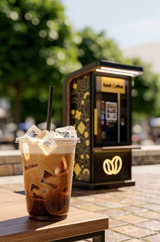 Cold-drink Kavil: kawa mrożona latem, wizualizacja